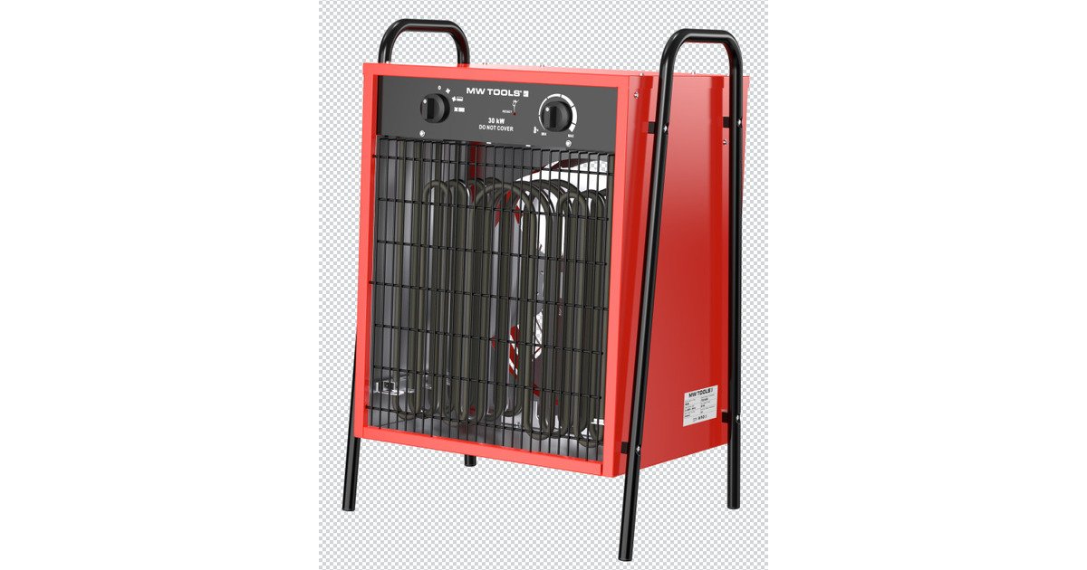 Industriële elektrische warmeluchtblazer 30 kW - 3x400 V - Tot 1300 m³ MW Tools