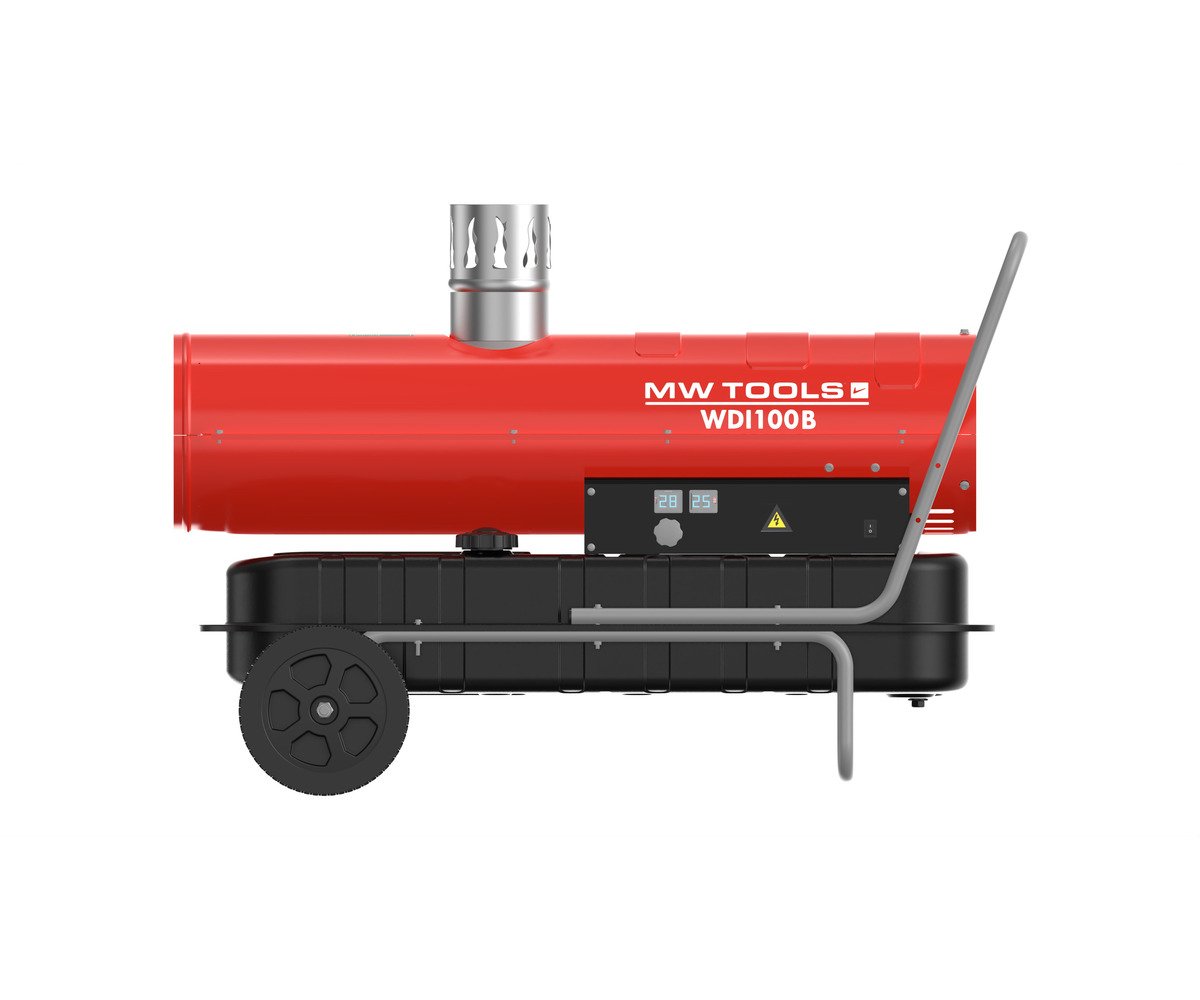 Indirecte dieselheater 30 kW - Met rookgasafvoer - Tot 1740 m³ MW Tools - foto 4