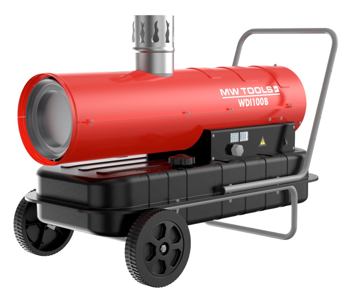 Indirecte dieselheater 30 kW - Met rookgasafvoer - Tot 1740 m³ MW Tools - foto 2