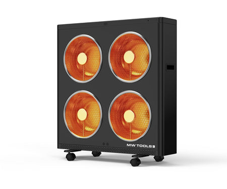 Elektrische infrarood werkplaatskachel 3 kW - Tot 60 m³ - Thermostaat - Afstandsbediening MW Tools - foto 16