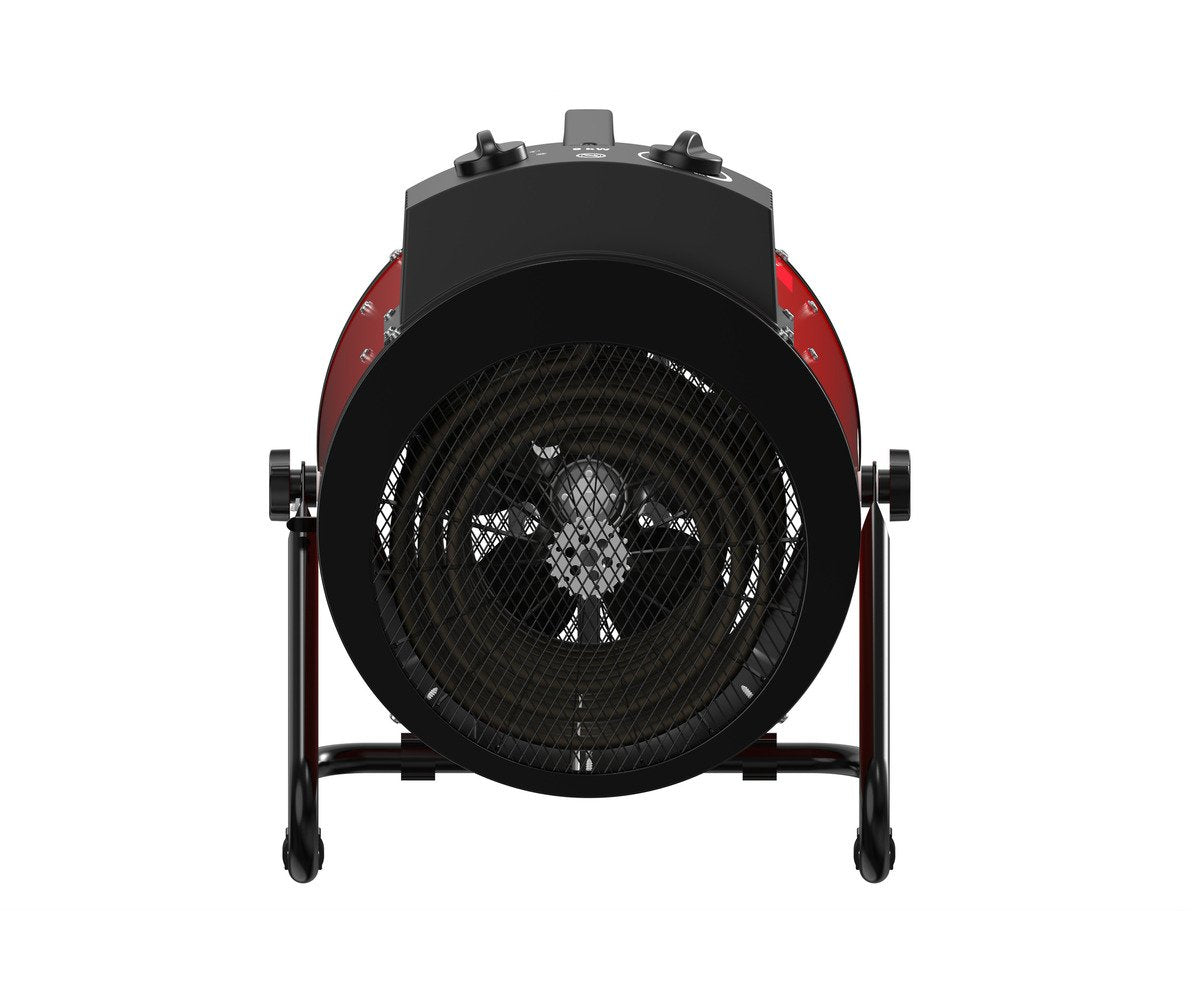 Warmeluchtblazer elektrisch 9 kW - 3x400 V - Regelbare thermostaat en blaashoek - Draagbaar - IP24 MW Tools - foto 7