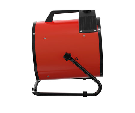Warmeluchtblazer elektrisch 9 kW - 3x400 V - Regelbare thermostaat en blaashoek - Draagbaar - IP24 MW Tools - foto 5