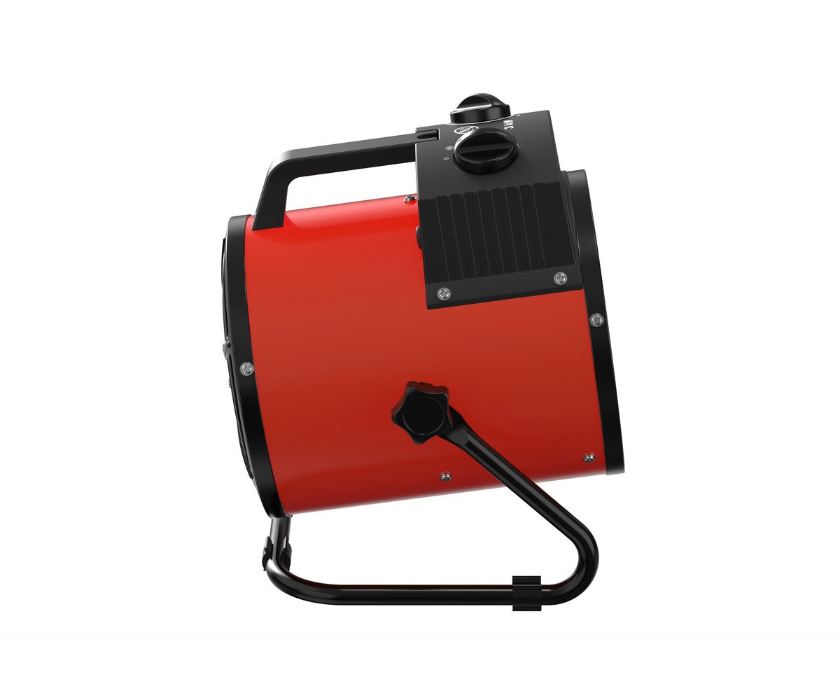 Warmeluchtblazer elektrisch 3 kW - 230V - Regelbare thermostaat en blaashoek - Draagbaar - IP24 MW Tools - foto 5