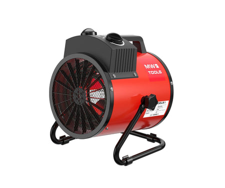 Warmeluchtblazer elektrisch 3 kW - 230V - Regelbare thermostaat en blaashoek - Draagbaar - IP24 MW Tools - foto 2