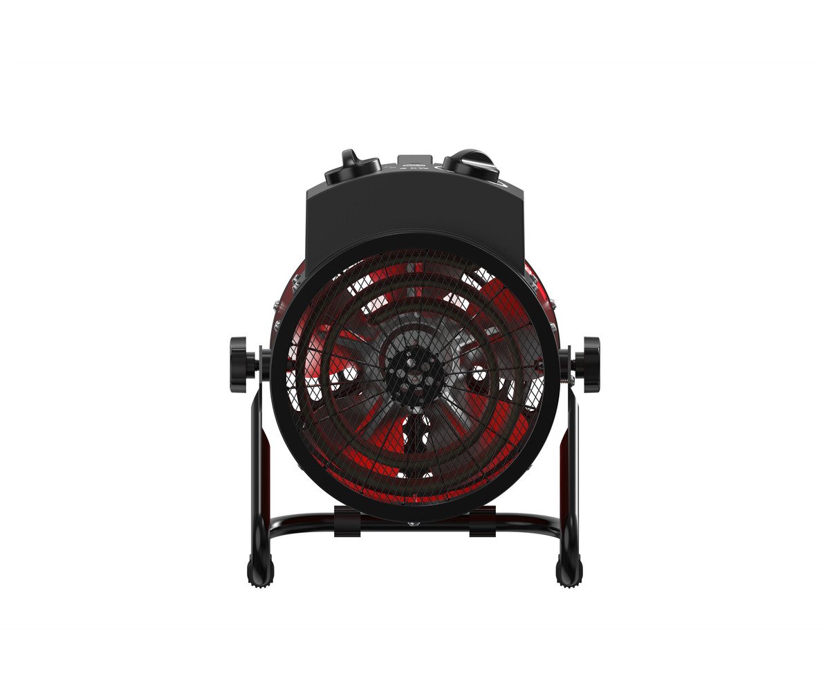 Warmeluchtblazer elektrisch 3 kW - 230V - Regelbare thermostaat en blaashoek - Draagbaar - IP24 MW Tools - foto 7
