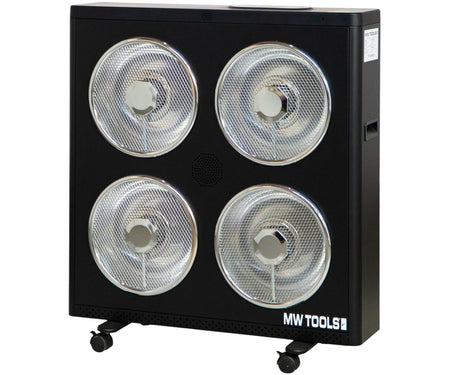 Elektrische infrarood werkplaatskachel 3 kW - Tot 60 m³ - Thermostaat - Afstandsbediening MW Tools - foto 2