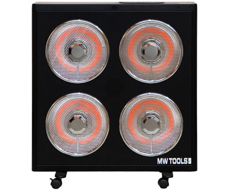 Elektrische infrarood werkplaatskachel 3 kW - Tot 60 m³ - Thermostaat - Afstandsbediening MW Tools - foto 3
