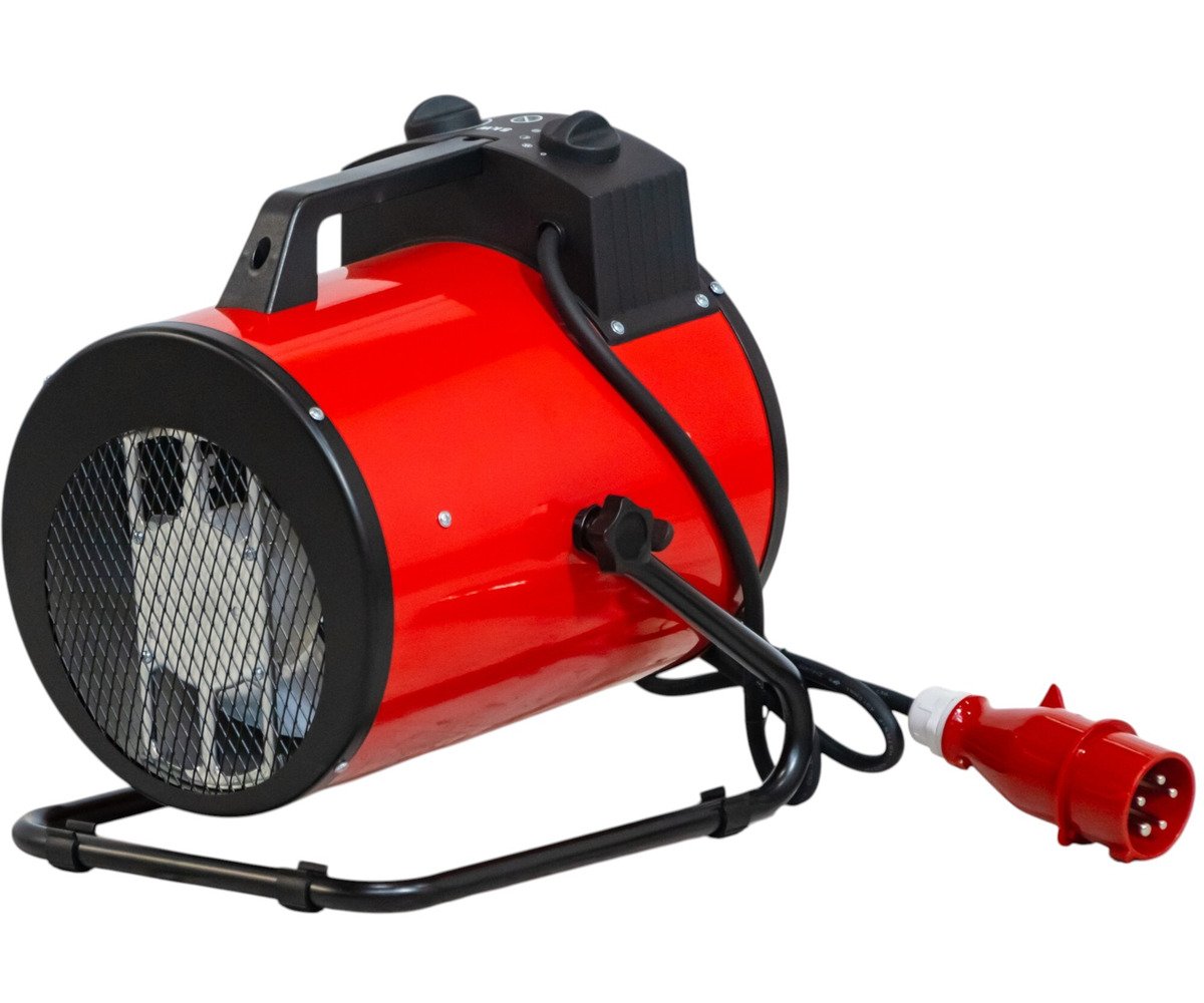 Warmeluchtblazer elektrisch 5 kW - 3x400 V - Regelbare thermostaat en blaashoek - Draagbaar - IP24 MW Tools - foto 10