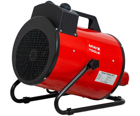 Warmeluchtblazer elektrisch 5 kW - 3x400 V - Regelbare thermostaat en blaashoek - Draagbaar - IP24 MW Tools - foto 2