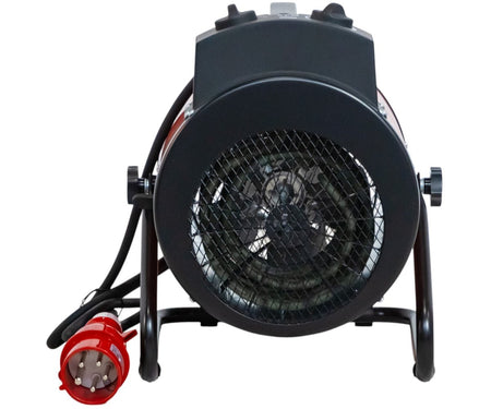 Warmeluchtblazer elektrisch 5 kW - 3x400 V - Regelbare thermostaat en blaashoek - Draagbaar - IP24 MW Tools - foto 4