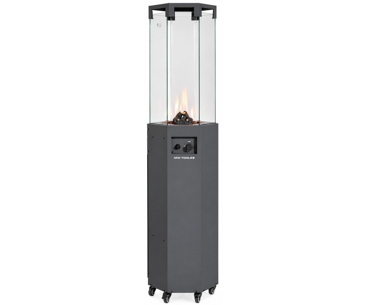 Infrarood terras heater 8.0kW hexagonaal - Antraciet MW Tools - foto 3
