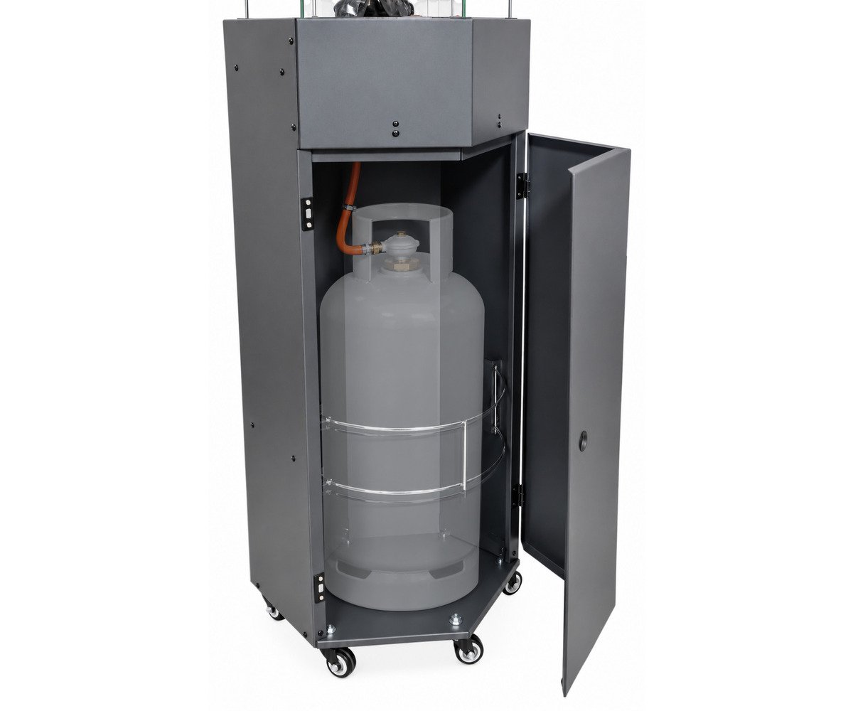 Infrarood terras heater 8.0kW hexagonaal - Antraciet MW Tools - foto 6