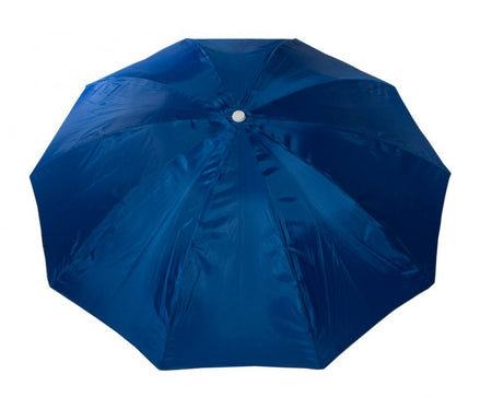 Lasparasol met knikafstelling Ø2,5m vervaardigd van 100% waterdicht- en vlamvertragend polyester. Kleur blauw. - Weldingshop