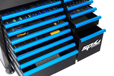 409 DELIGE TOOLKIT IN SUMO SERIES GEREEDSCHAPSWAGEN XL ZWART/BLAUW