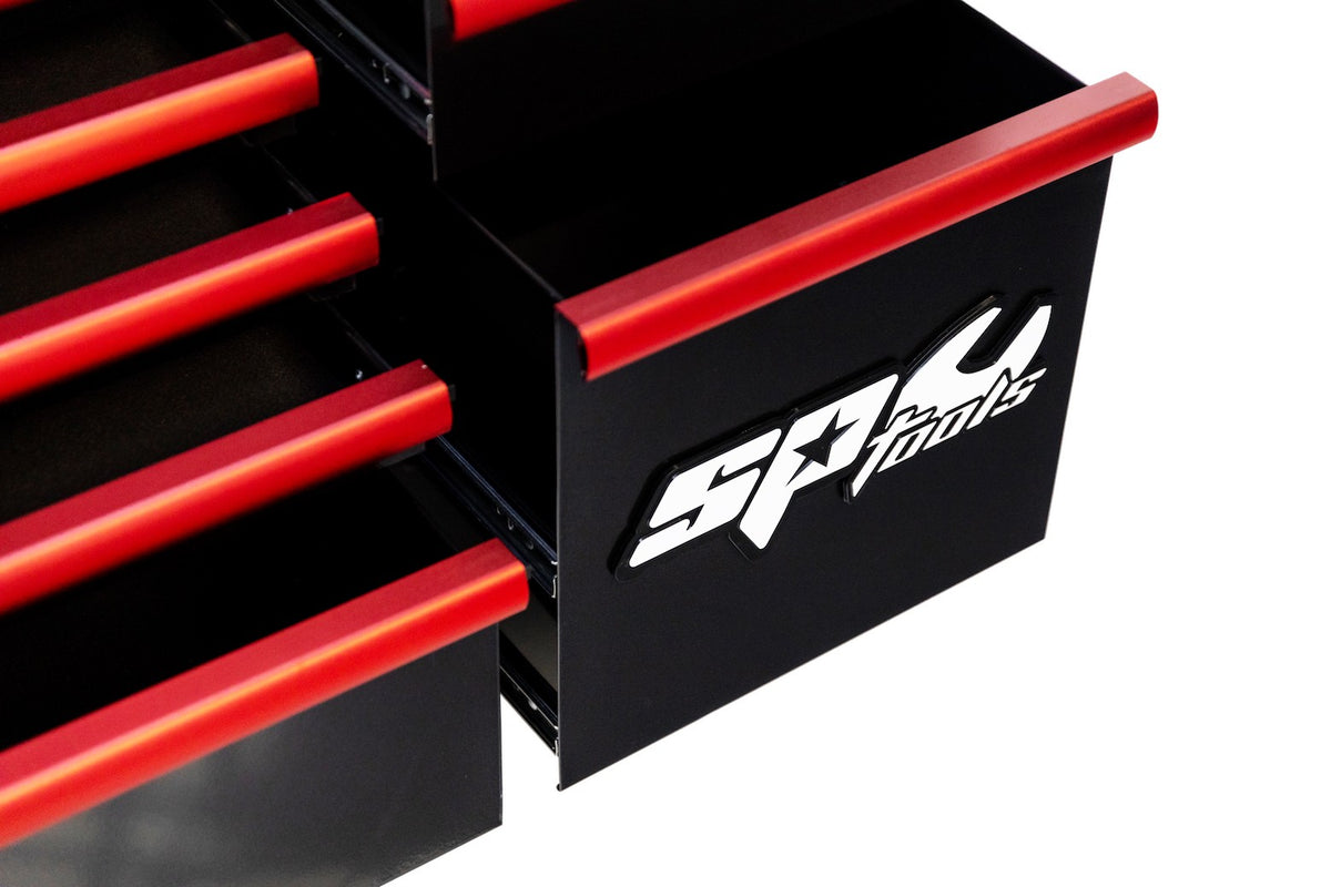 409 DELIGE TOOLKIT IN SUMO SERIES GEREEDSCHAPSWAGEN XL ZWART/ROOD