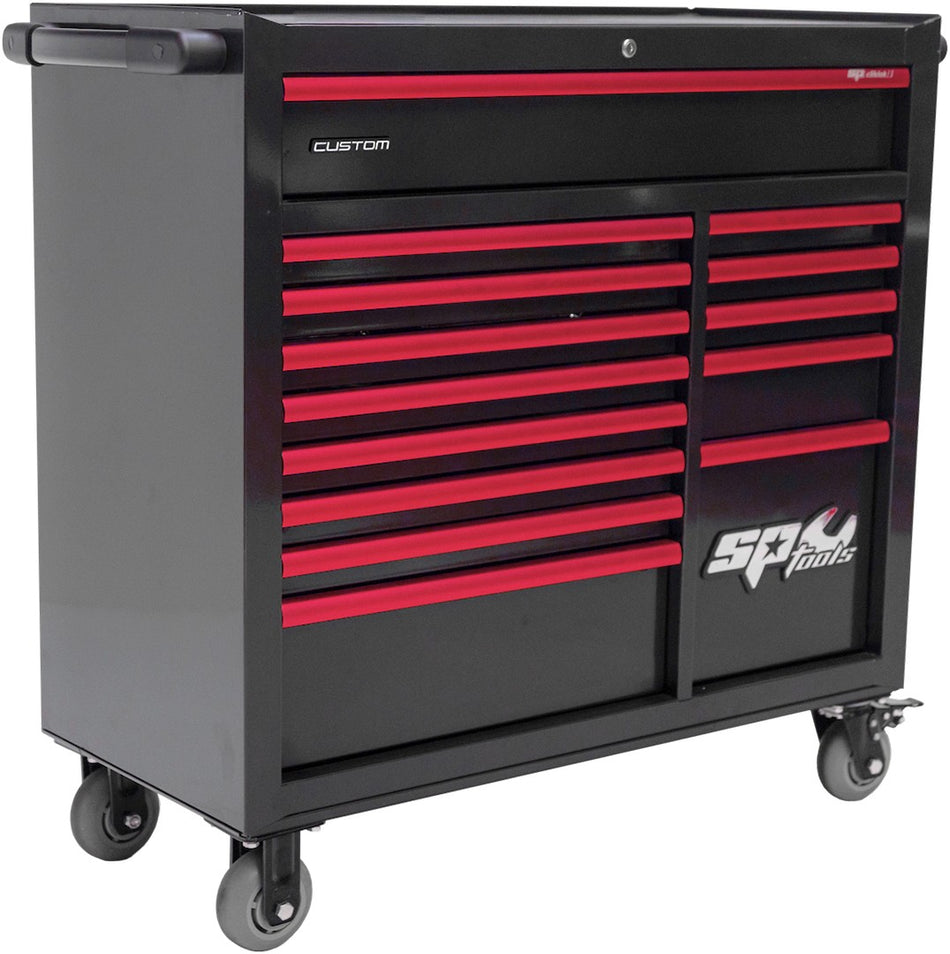 409 DELIGE TOOLKIT IN SUMO SERIES GEREEDSCHAPSWAGEN XL ZWART/ROOD