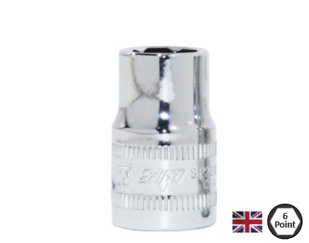 SOCKET 3/8DR 6PT SAE 1/2"