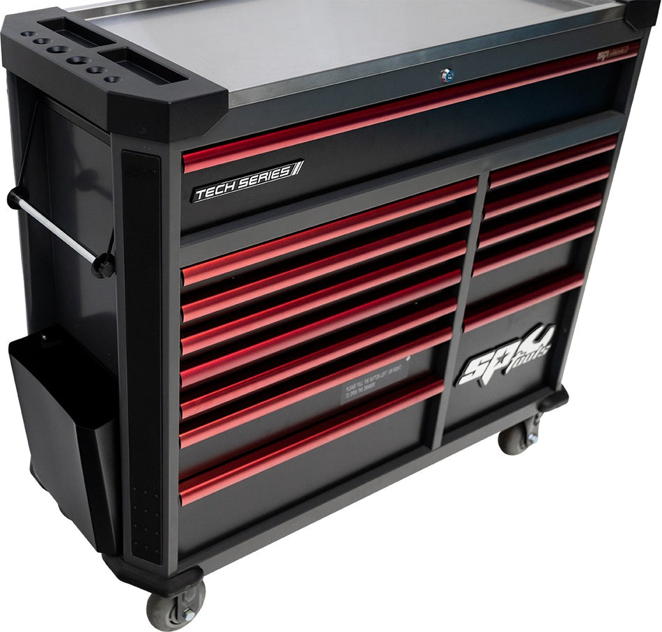 412 DELIGE TOOLKIT IN TECH SERIES GEREEDSCHAPWAGEN 13 LADEN ROOD