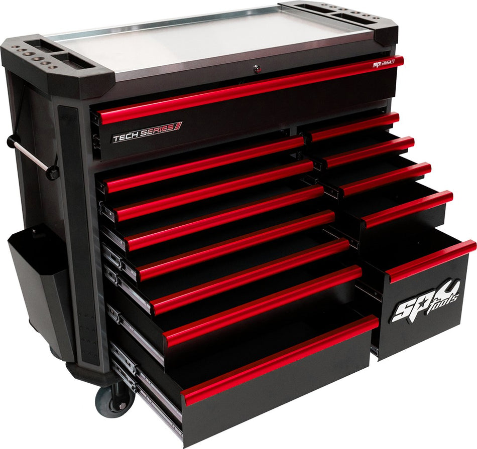 412 DELIGE TOOLKIT IN TECH SERIES GEREEDSCHAPWAGEN 13 LADEN ROOD