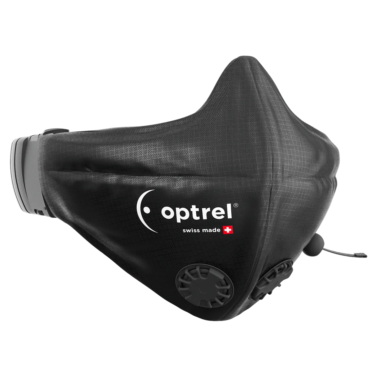 Optrel Swiss Air loose fit halfgelaatsmasker zwart 4160.500