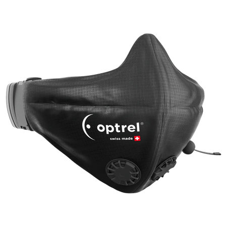 Optrel Swiss Air loose fit halfgelaatsmasker zwart 4160.500
