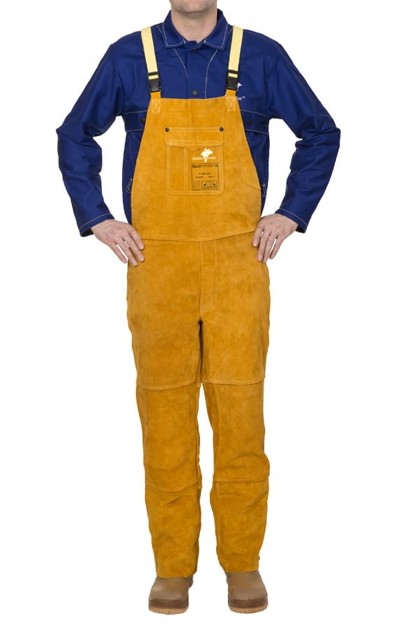 Weldas Golden Brown ™ las tuinbroek van split rundleer