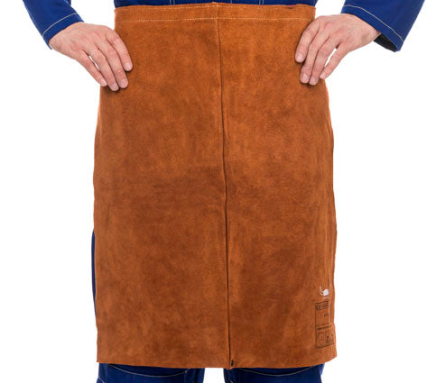 Weldas Lava Brown™ split rundlederen heup schort; 60 cm lang en 60 cm breed