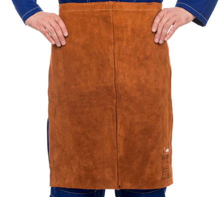 Weldas Lava Brown™ split rundlederen heup schort; 60 cm lang en 60 cm breed