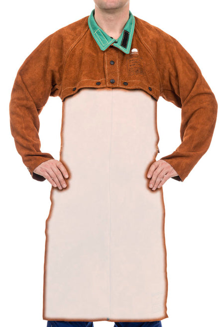 Weldas Lava Brown™ split rundlederen bolero