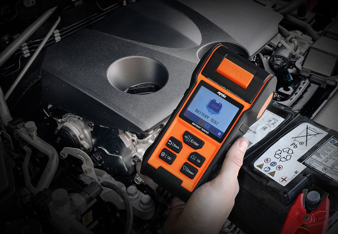 6V/12V/24V ACCU TESTER MET PRINTER EN KLEURENDISPLAY