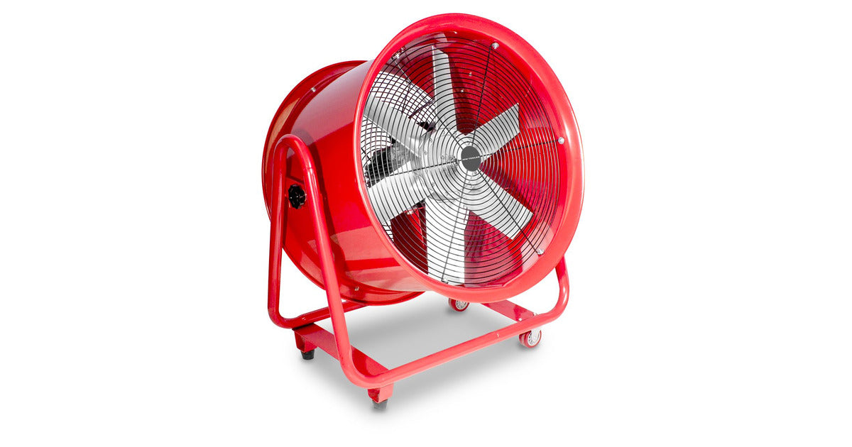 Mobiele ventilator op wielen 2200W 3x400V MW Tools