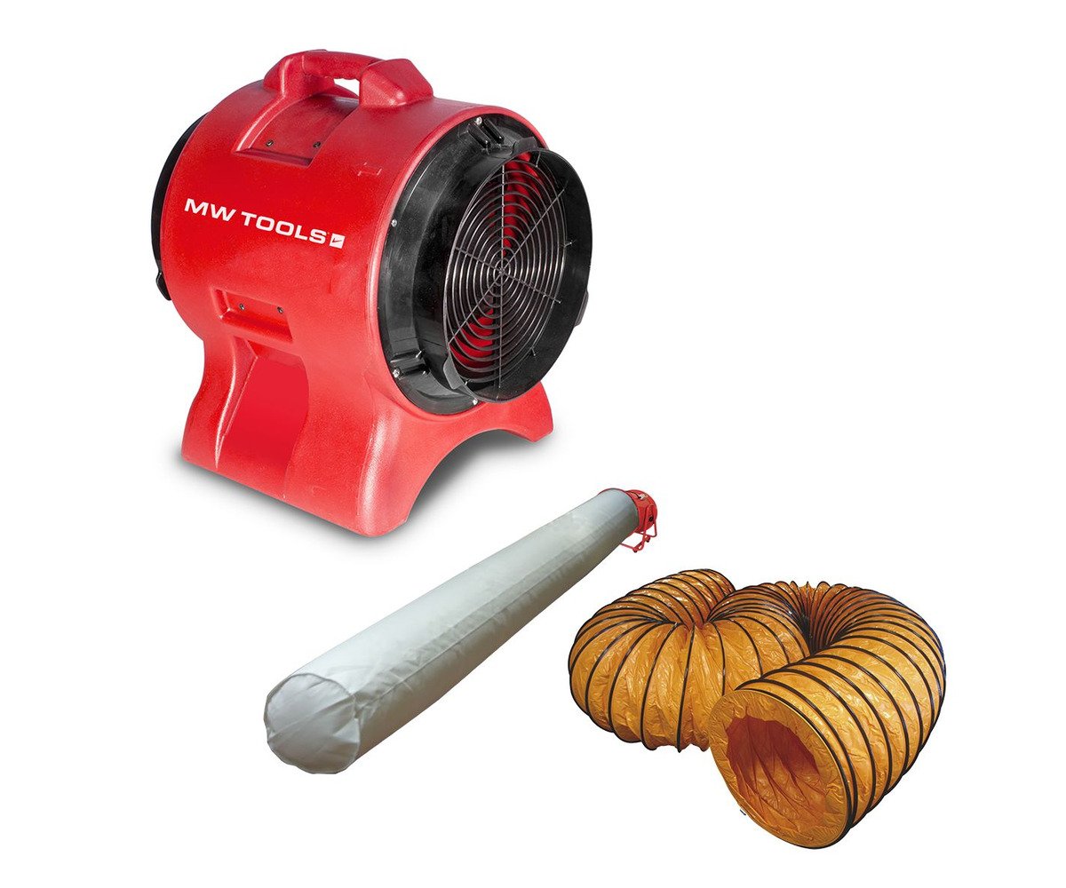 Ventilator MV300PP met slang en filterzak MW Tools - foto 2