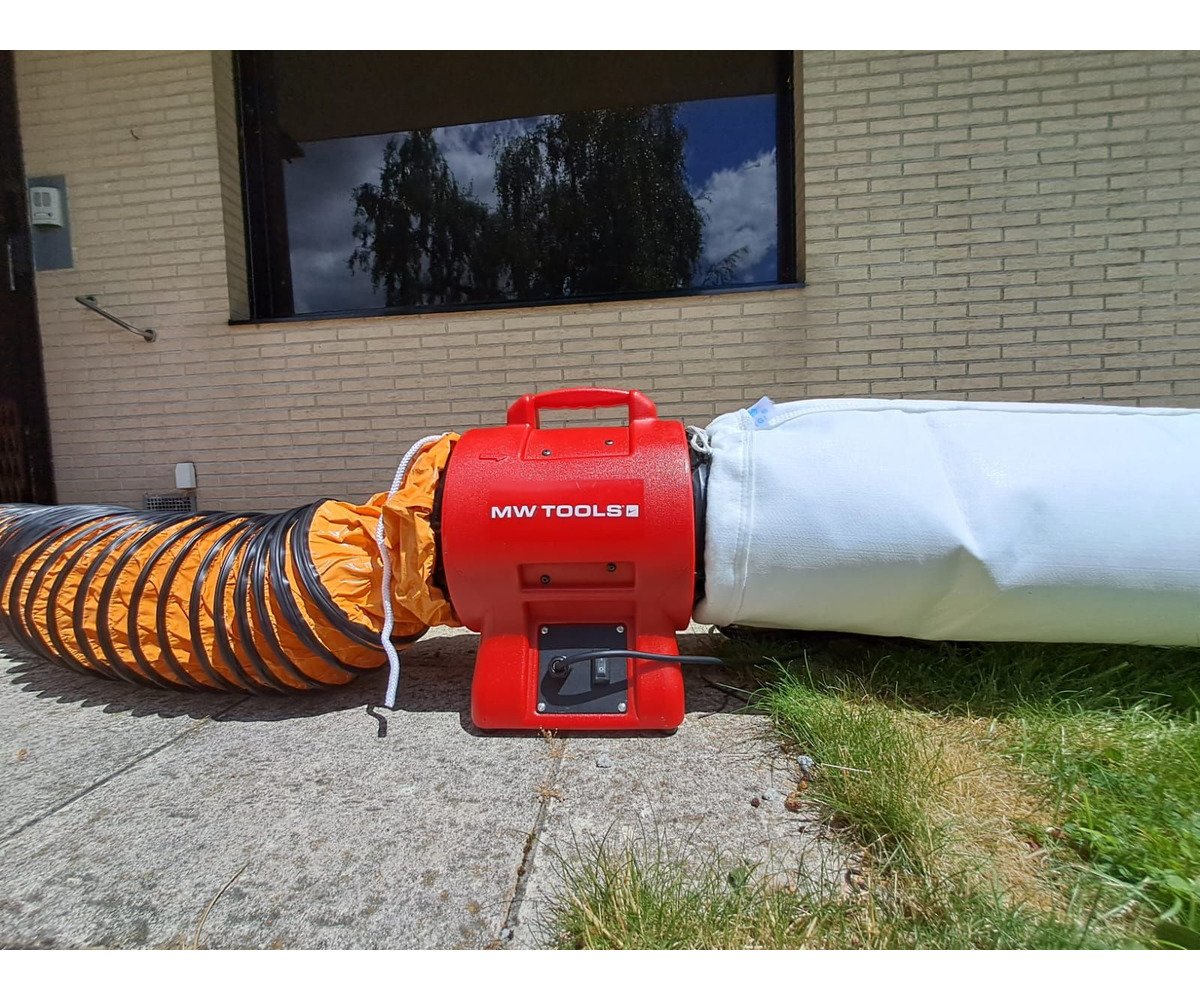 Ventilator MV300PP met slang en filterzak MW Tools - foto 7