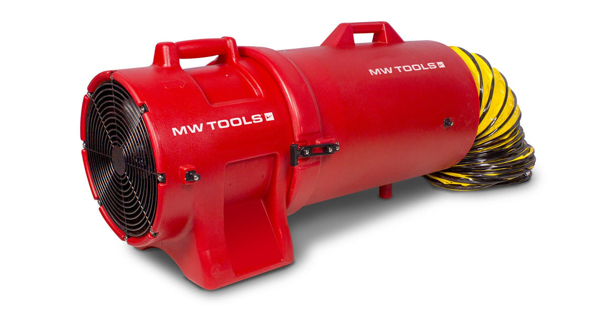 Ventilator 168W Ø 200 mm met accessoires MW Tools