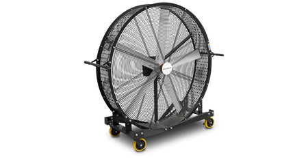 Mobiele industriële ventilator Ø1500 mm - 70.320 m³/u - Stille DC-motor - variabele snelheid - timer - 750W - 230V MW Tools