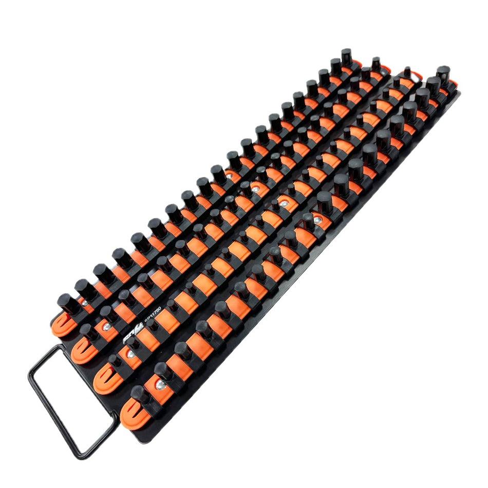 80PC 1/4, 3/8 & 1/2"DR LOCKING SOCKET TRAY