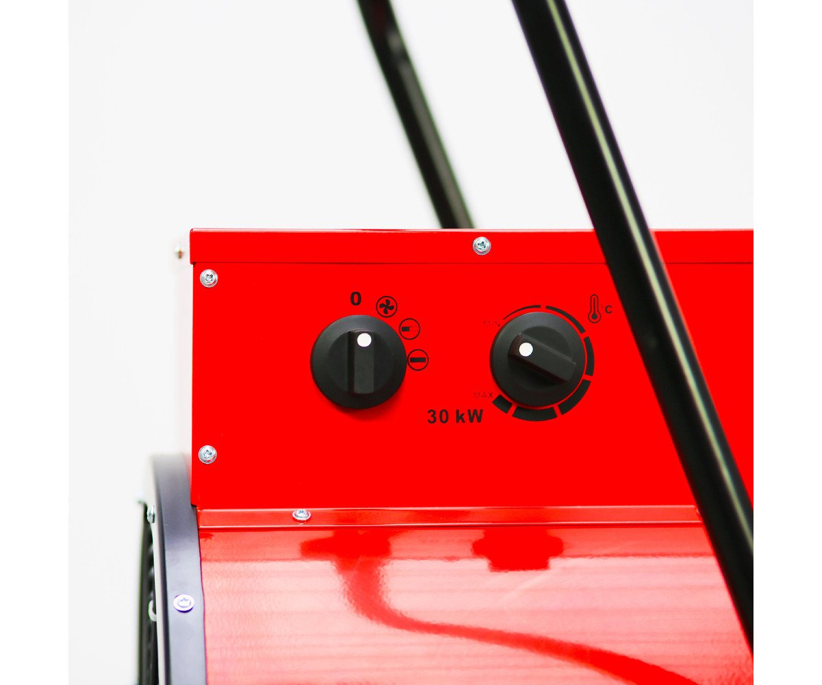 Warmeluchtblazer elektrisch 30kW 3x400V trolley rond MW Tools - foto 8
