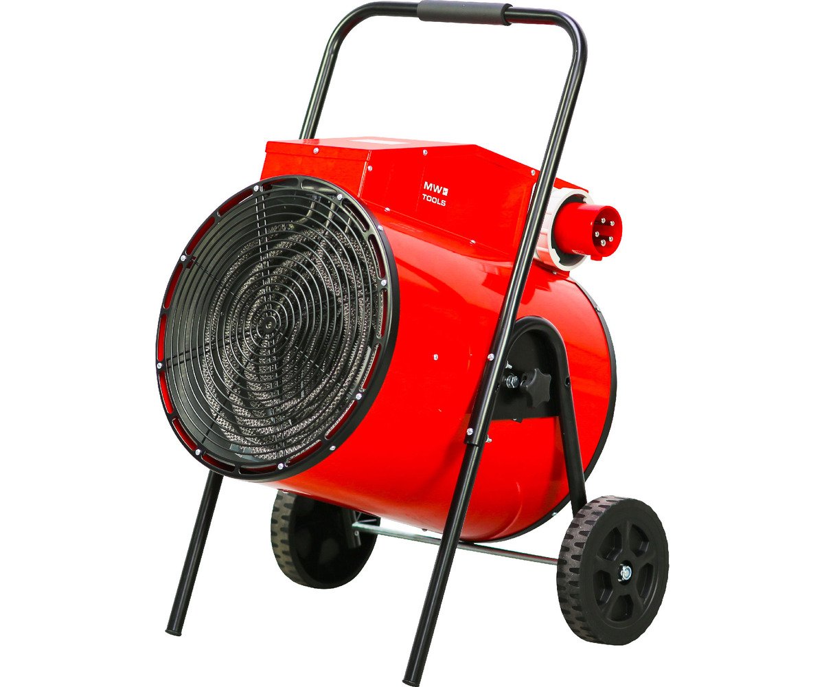 Warmeluchtblazer elektrisch 30kW 3x400V trolley rond MW Tools - foto 2