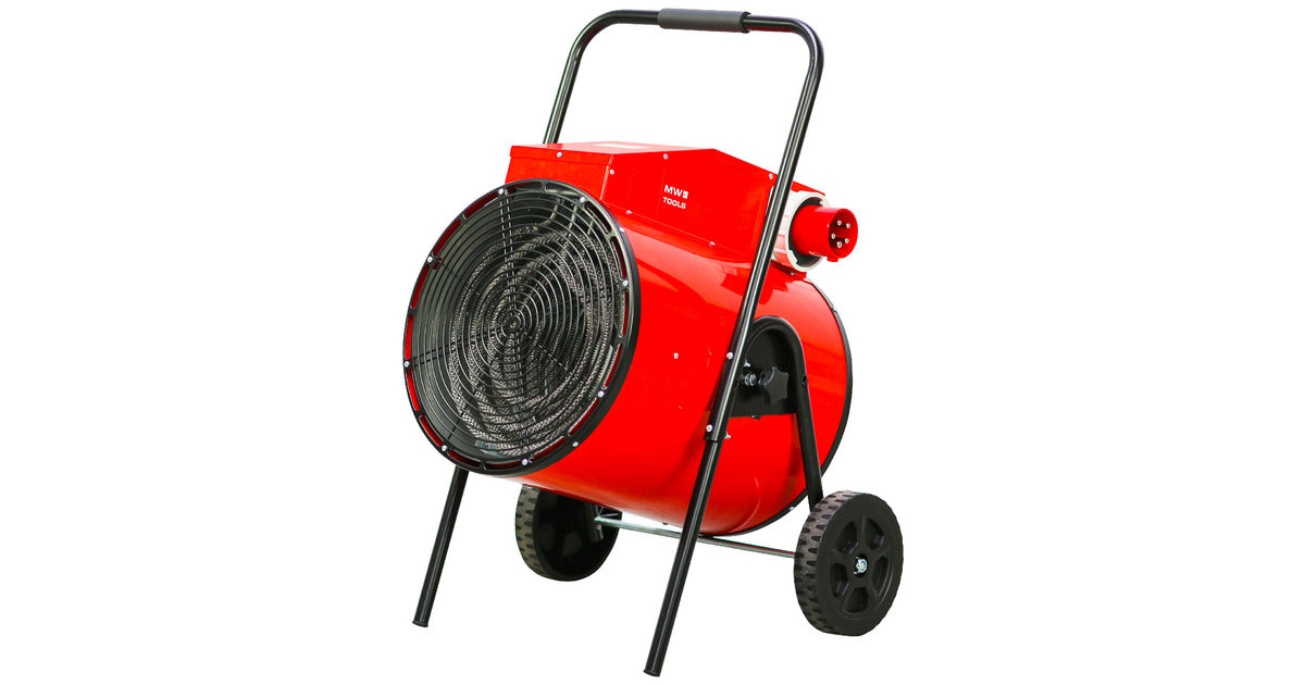 Warmeluchtblazer elektrisch 30kW 3x400V trolley rond MW Tools