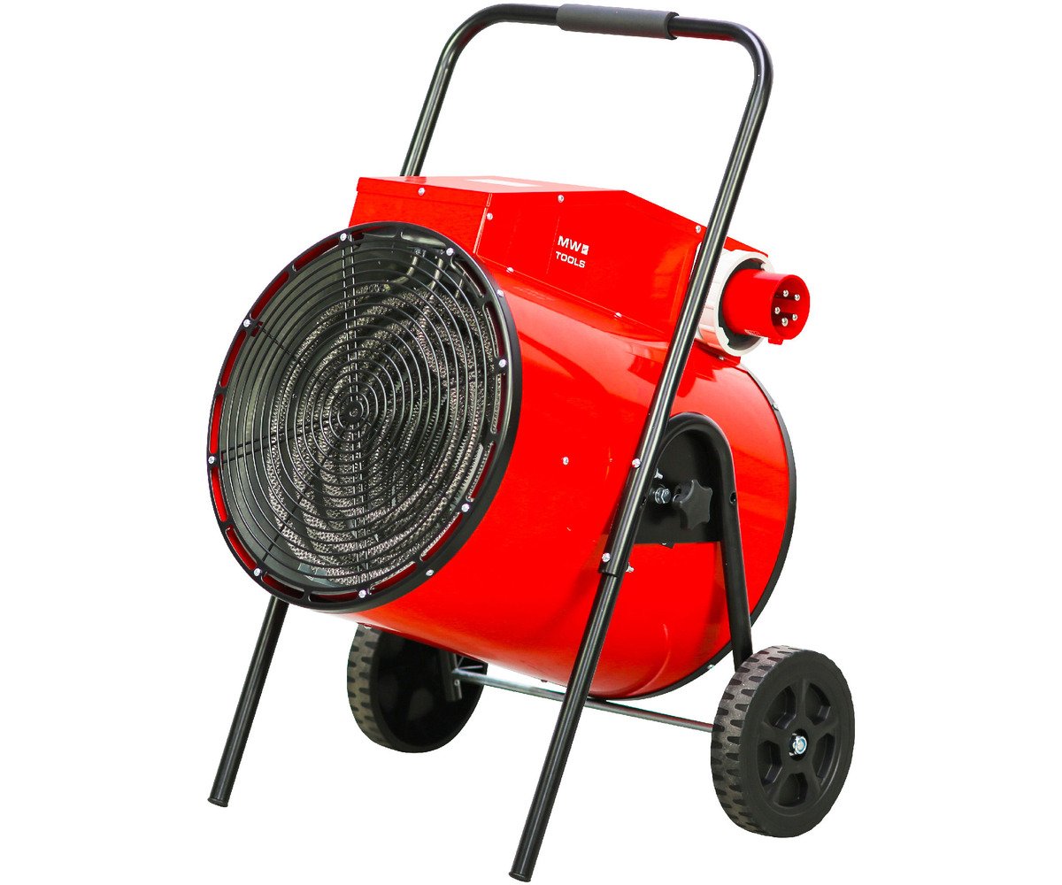 Warmeluchtblazer elektrisch 30kW 3x400V trolley rond MW Tools - foto 3
