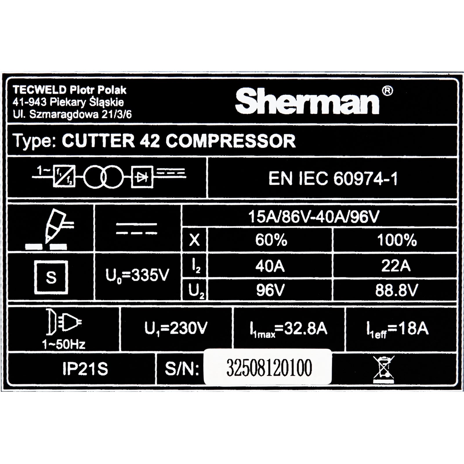 Sherman CUTTER 42 COMPRESSOR afbeelding 10