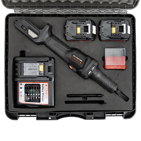 Accu aangedreven stiftslijper 18V set, 26000 RPM. - Weldingshop