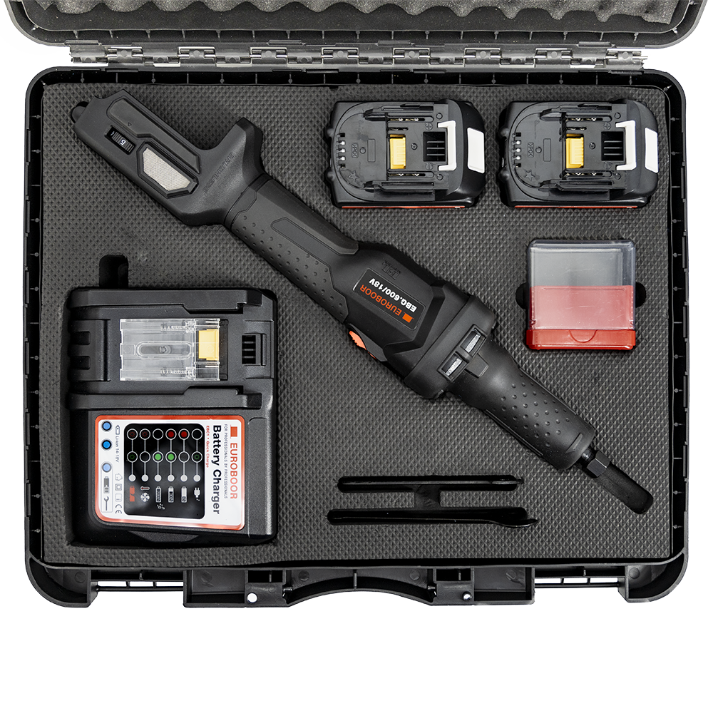 Accu aangedreven stiftslijper 18V set, 26000 RPM. - Weldingshop