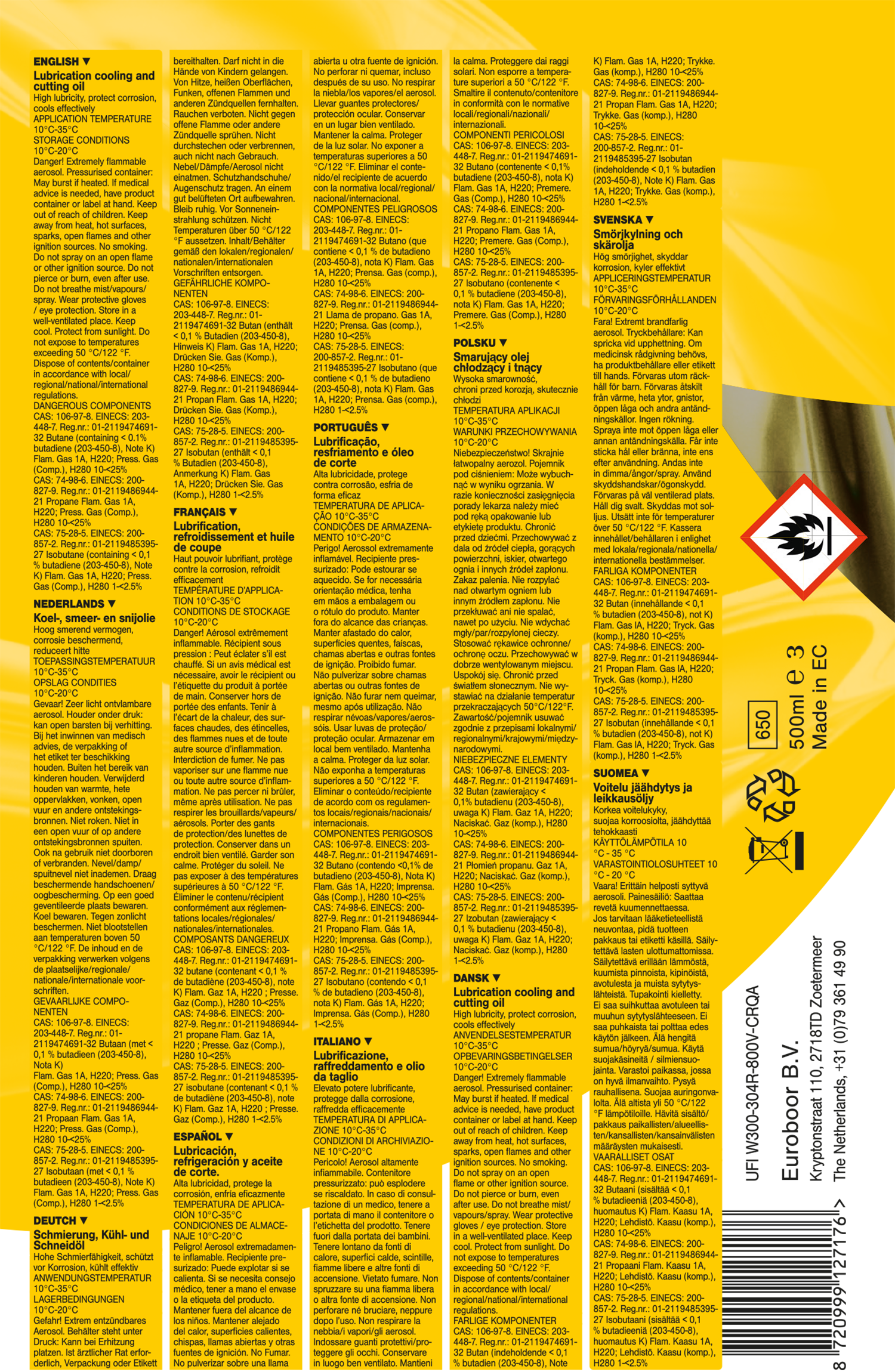 Snijolie, 500 ml. - Weldingshop