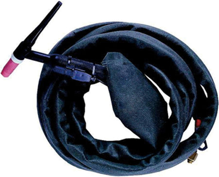 Weldas PYTHONrap™ kabel pakketbeschermer; zwart vlamvertragend nylon; 8 meter lengte en 23 mm diameter; ritssluiting