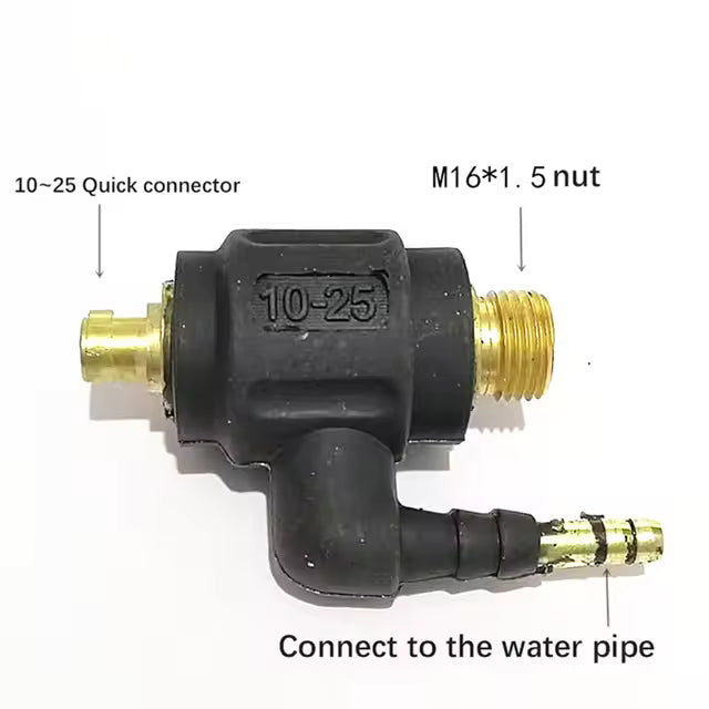 TIG adapter 9 of 13 mm naar M16x1.5 aansluiting. - Weldingshop