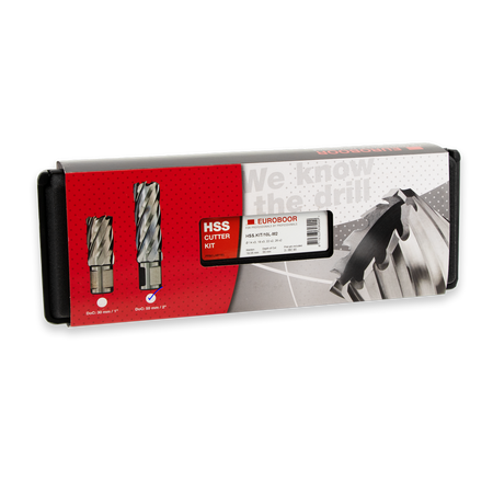 Kernboren set, HSS, DoC 55 mm, Dmin 14 mm, Dmax 26 mm. - Weldingshop