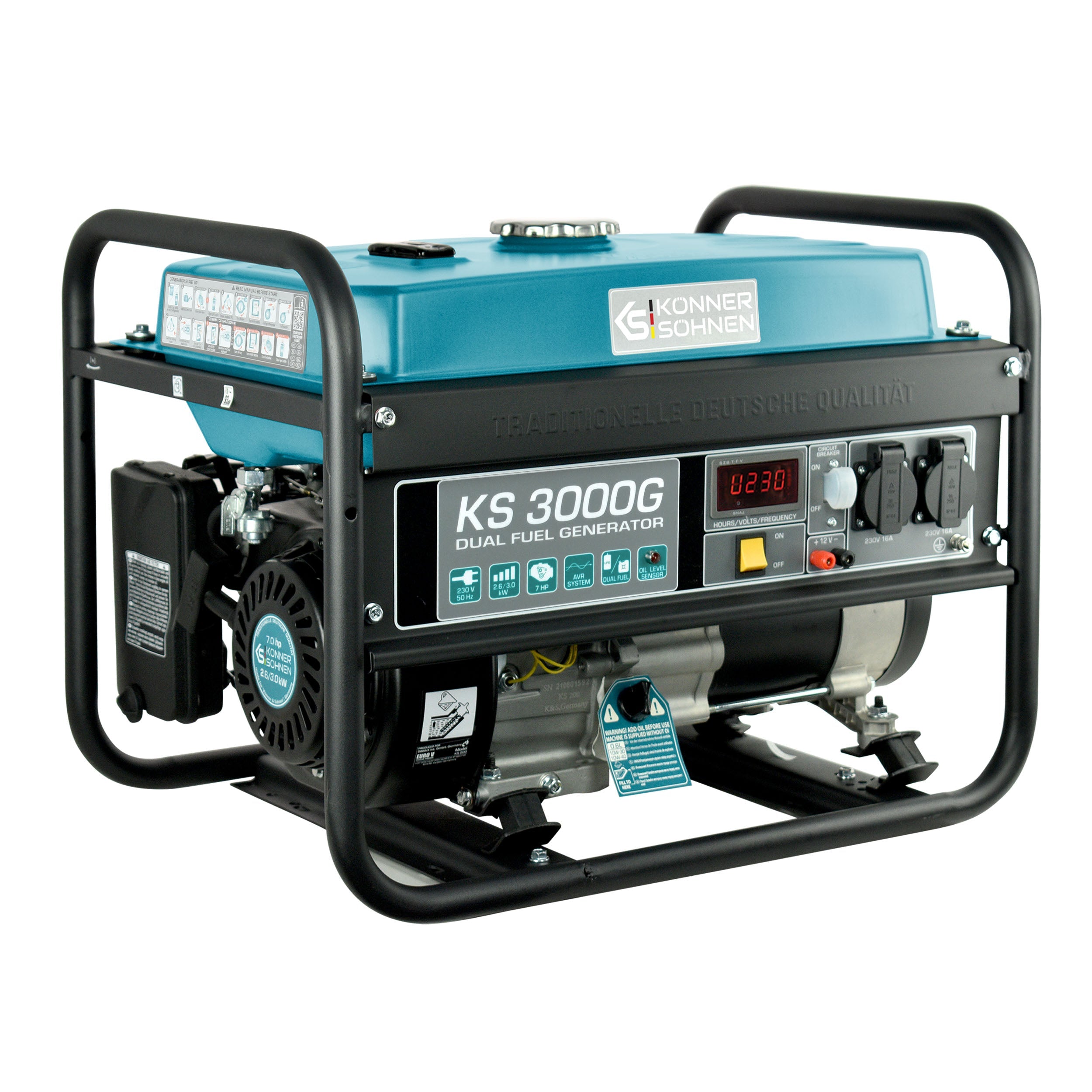 LPG/benzinegenerator "Könner & Söhnen" KS 3000G - Weldingshop