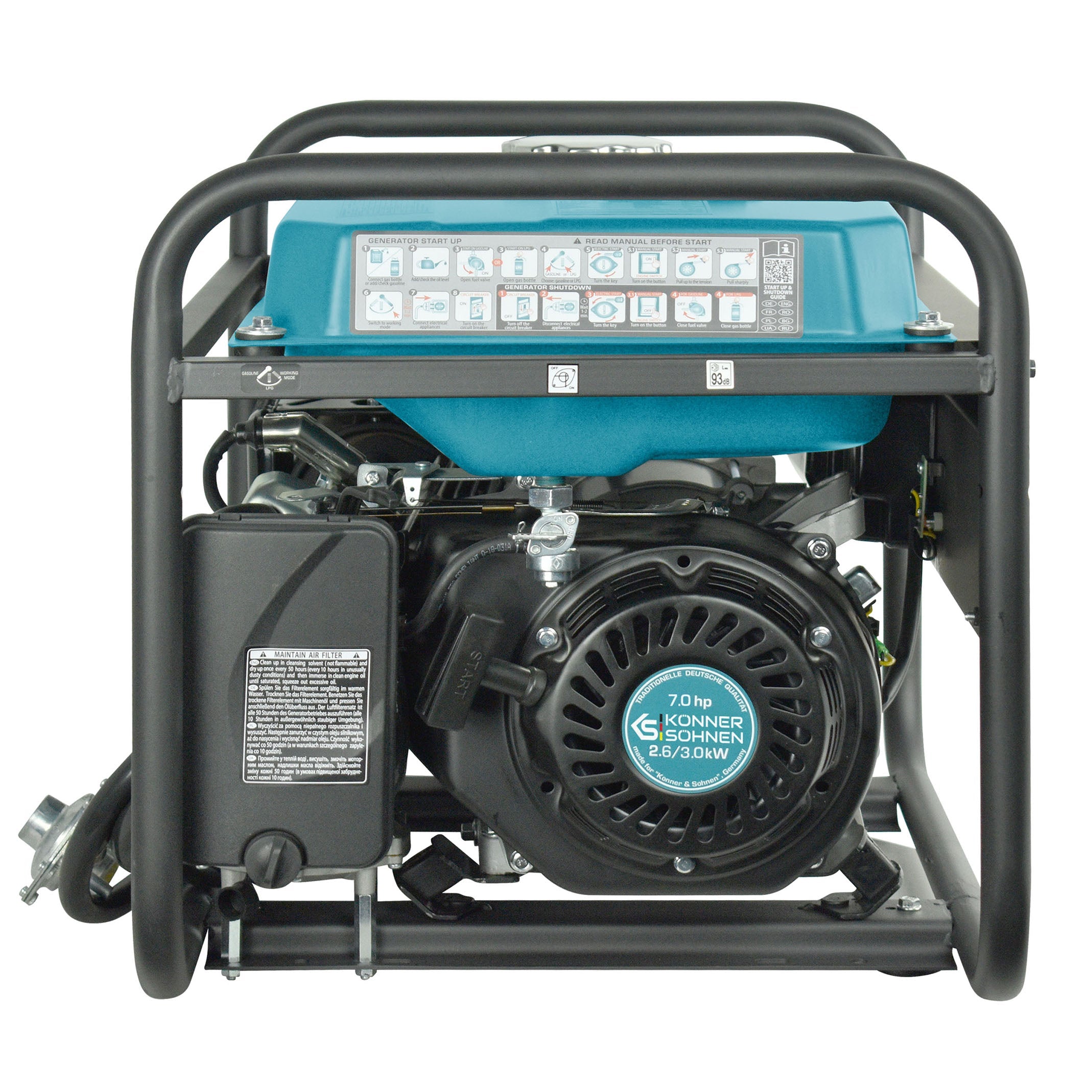 LPG/benzinegenerator "Könner & Söhnen" KS 3000G - Weldingshop