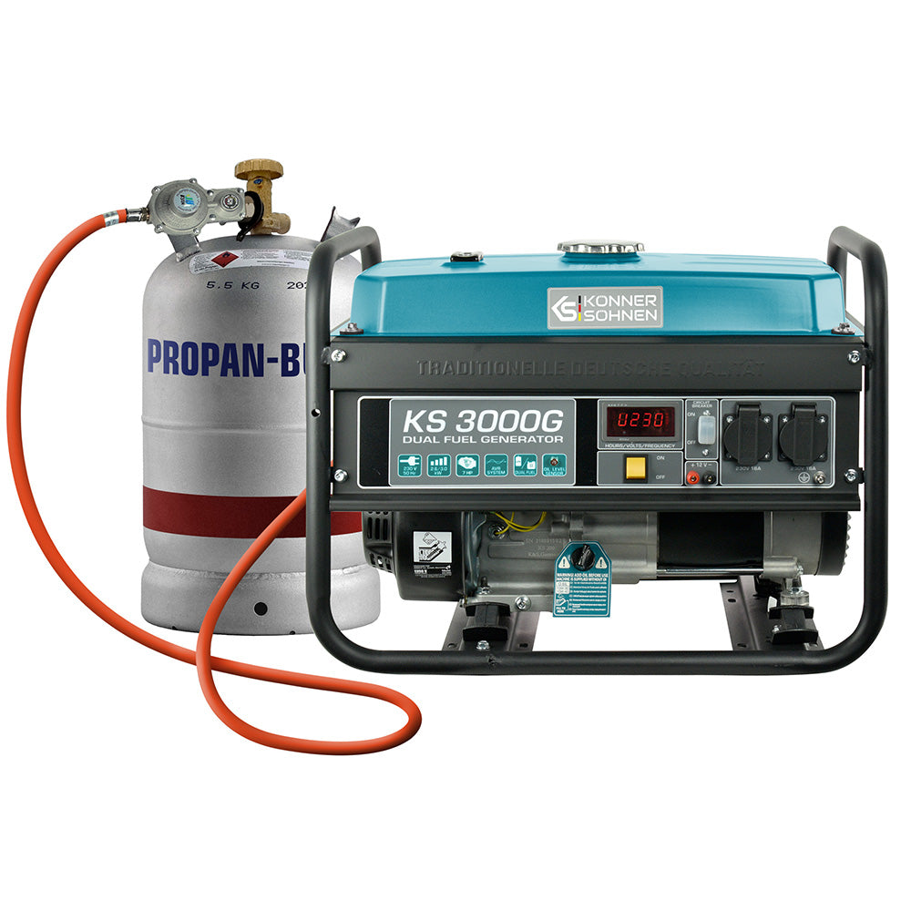 LPG/benzinegenerator "Könner & Söhnen" KS 3000G - Weldingshop